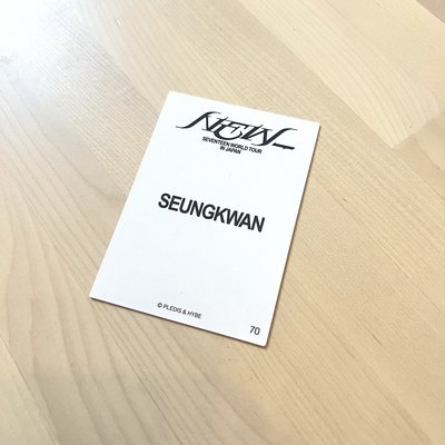 SEVENTEEN - NEW_ 日巡卡包 隨機卡 SEUNGKWAN 小卡