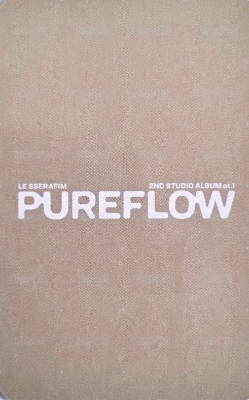 PUREFLOW 阿拉丁 特典卡 單封 ver. 背面