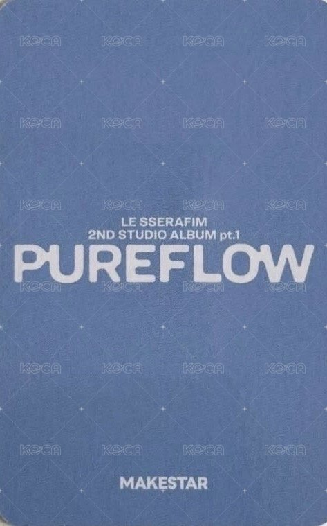 PUREFLOW ms PB預售 特典卡  背面