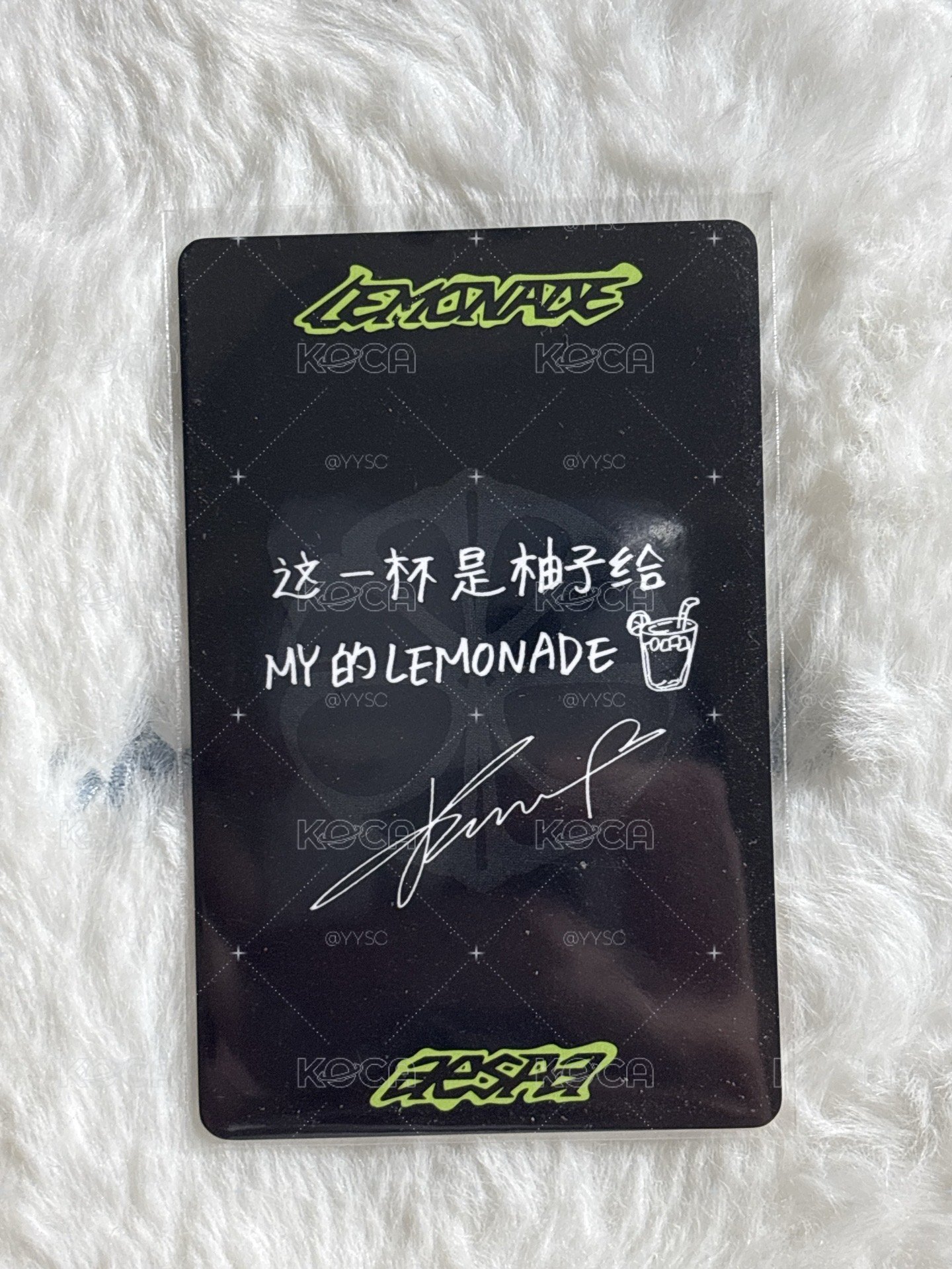柚 LEMONADE QQ音樂 線下 特典卡 痛樓柚