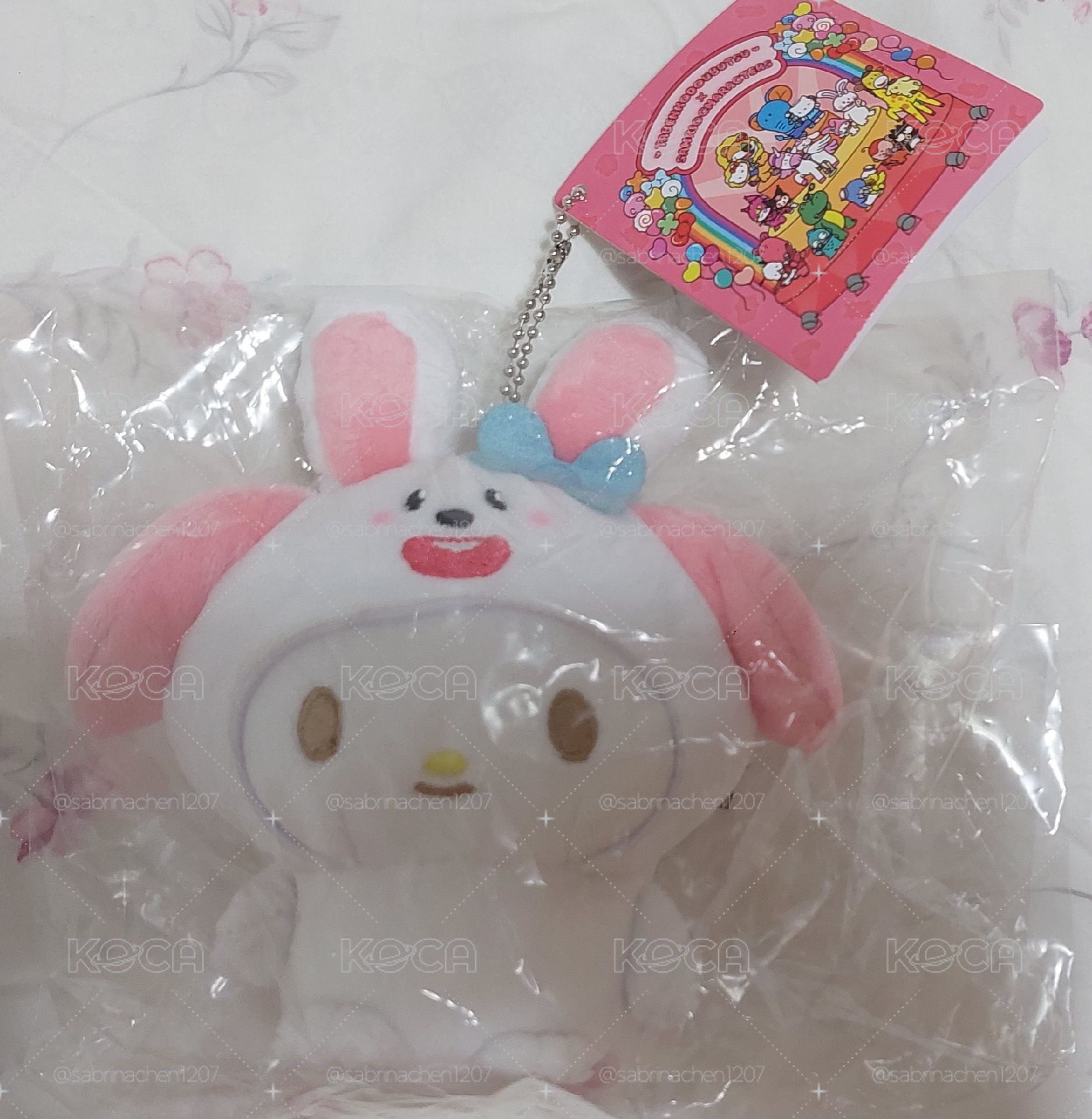 愉快動物餅乾 兔子 美樂蒂 吊飾娃娃