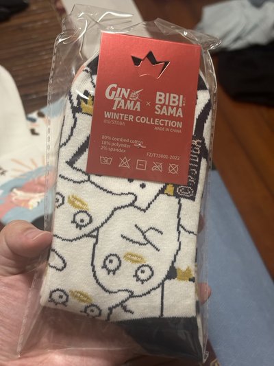 銀魂xBIBISAMA 聯名襪子 真選組/桂