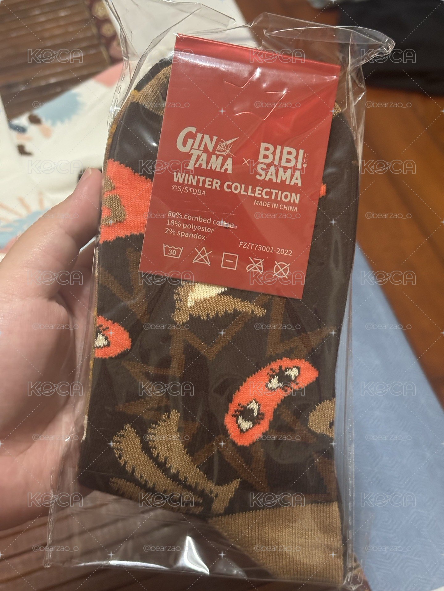 銀魂xBIBISAMA 聯名襪子 真選組/桂
