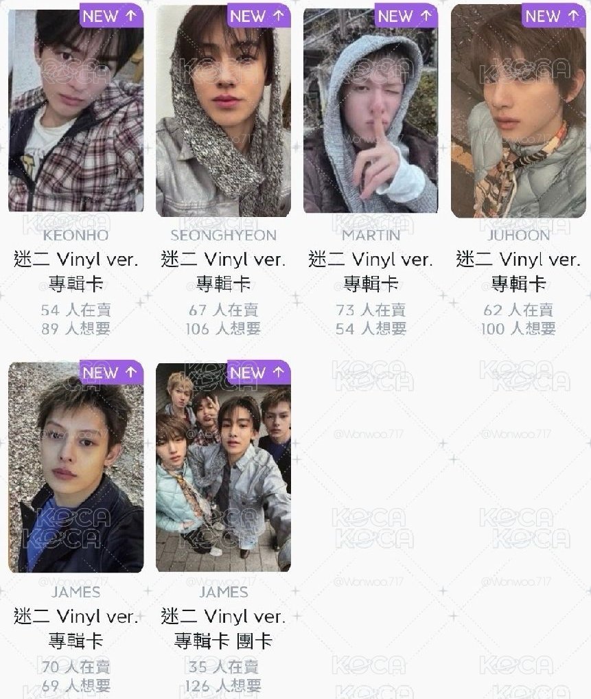 一套黑膠小卡
