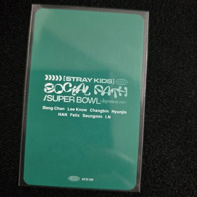 Stray Kids SOCIAL PATH 日本FC雙人特典卡🐥🐽🐰菲彬CP