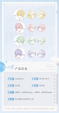 筆尖定格 第二彈 馬口鐵徽章套組