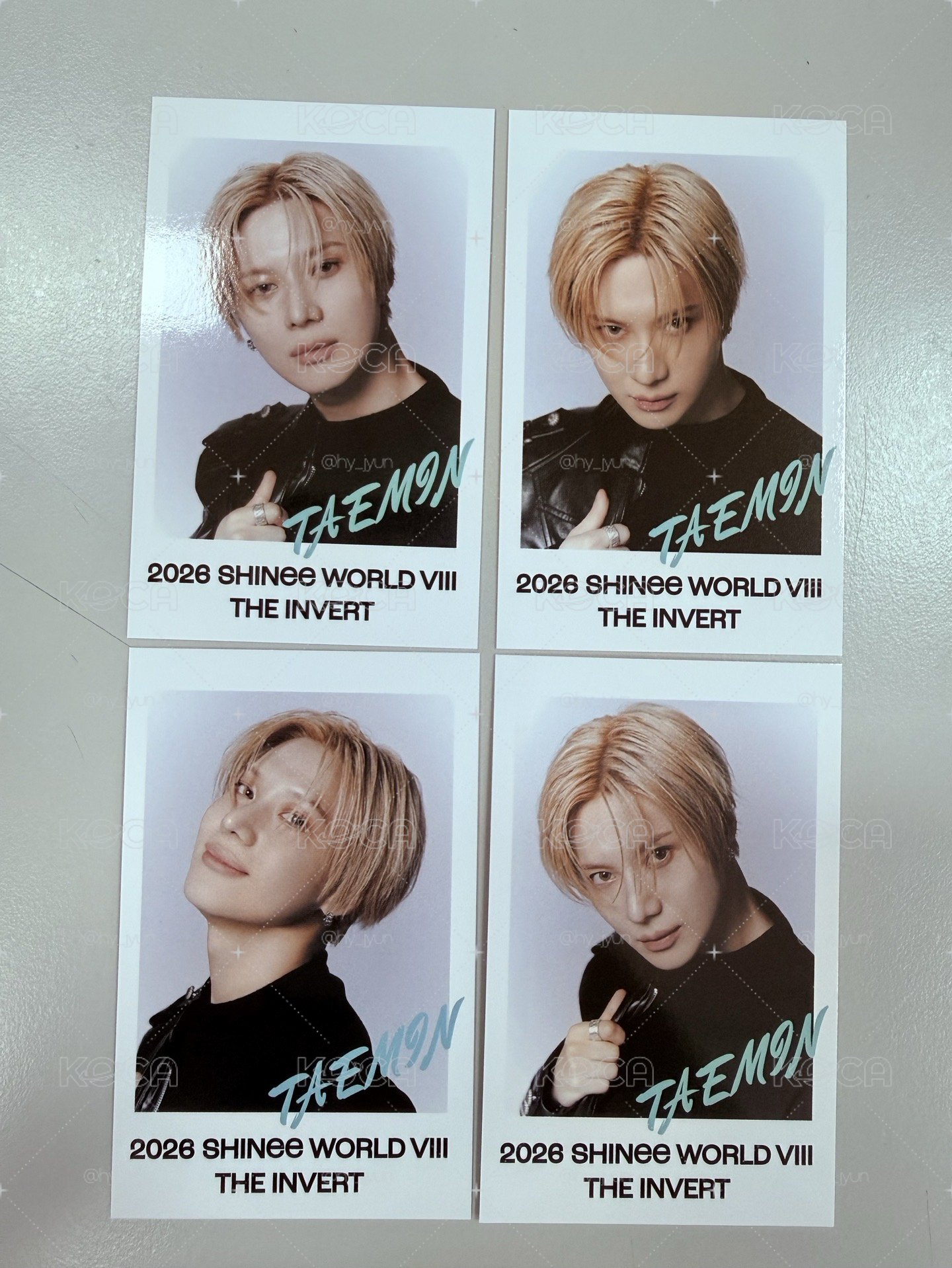 SHINee 泰民 八巡The Invert 日場小卡