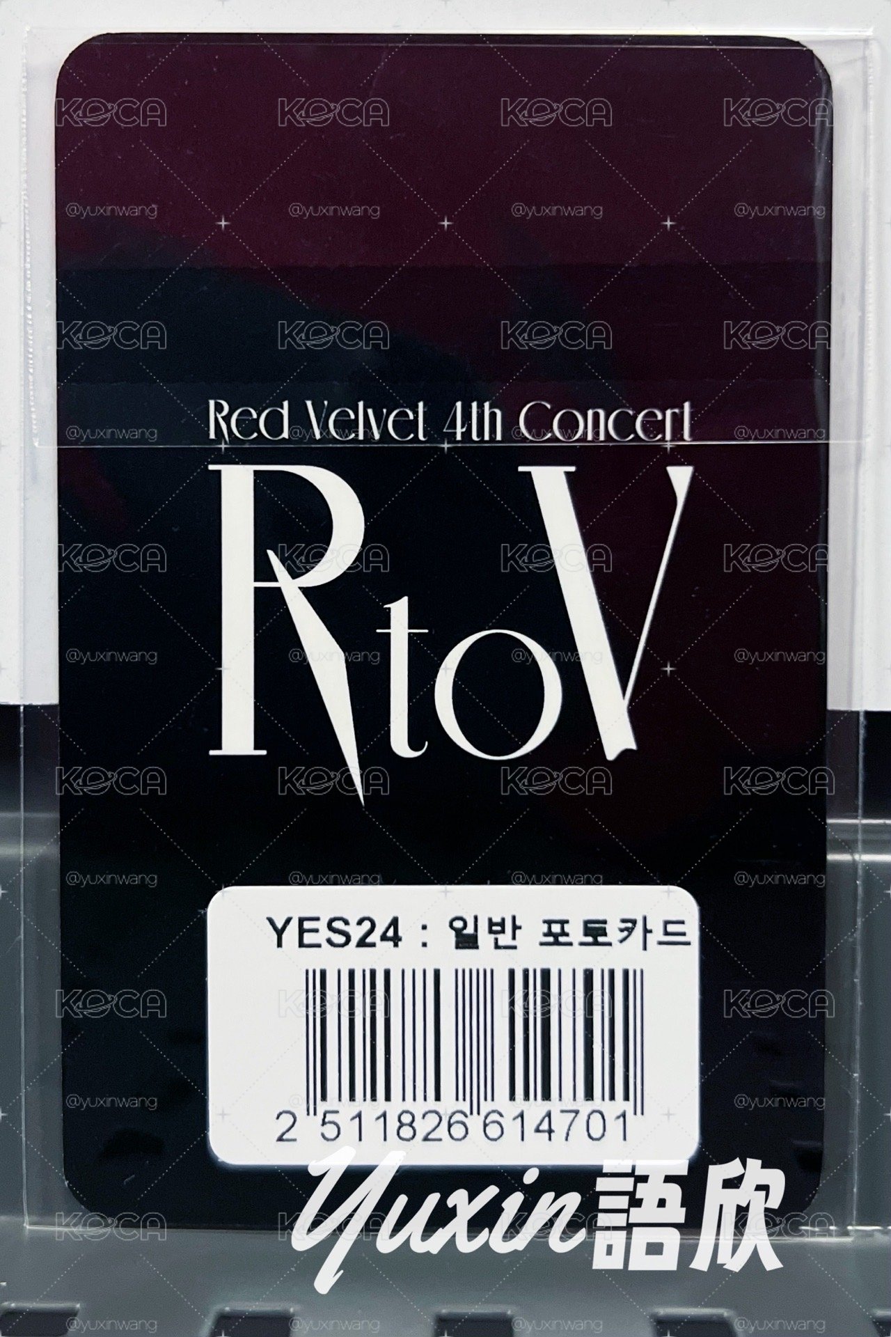 現貨✅ Red Velvet R to V 四巡 演唱會 YES24 特典 小卡