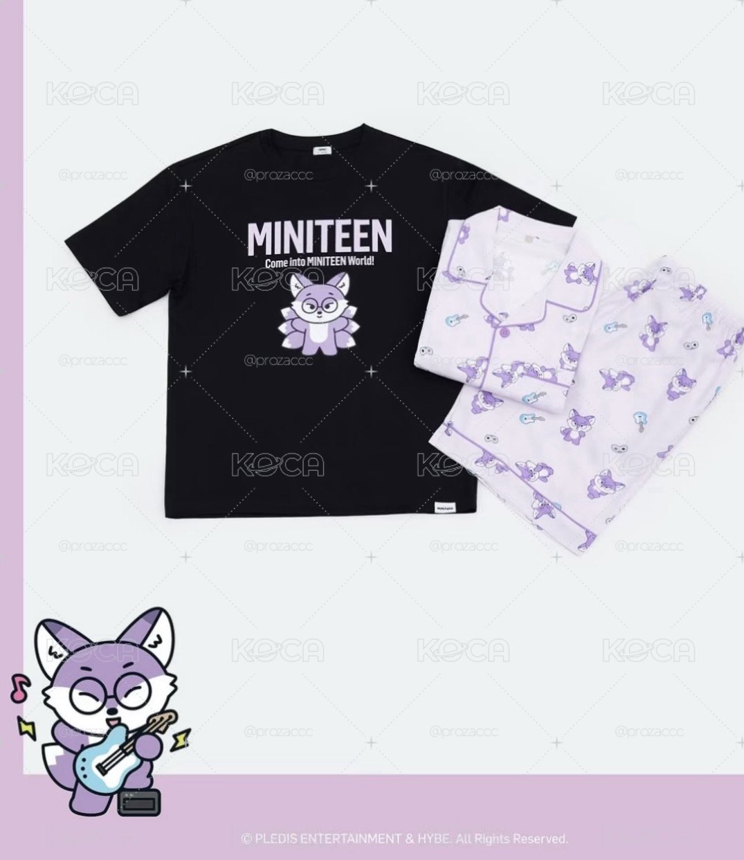 Miniteen x SPAO 聯名睡衣 圓