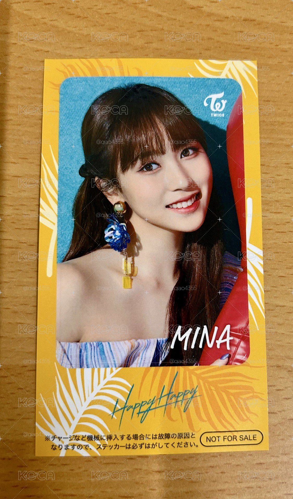 Mina Happy Happy IC卡貼
