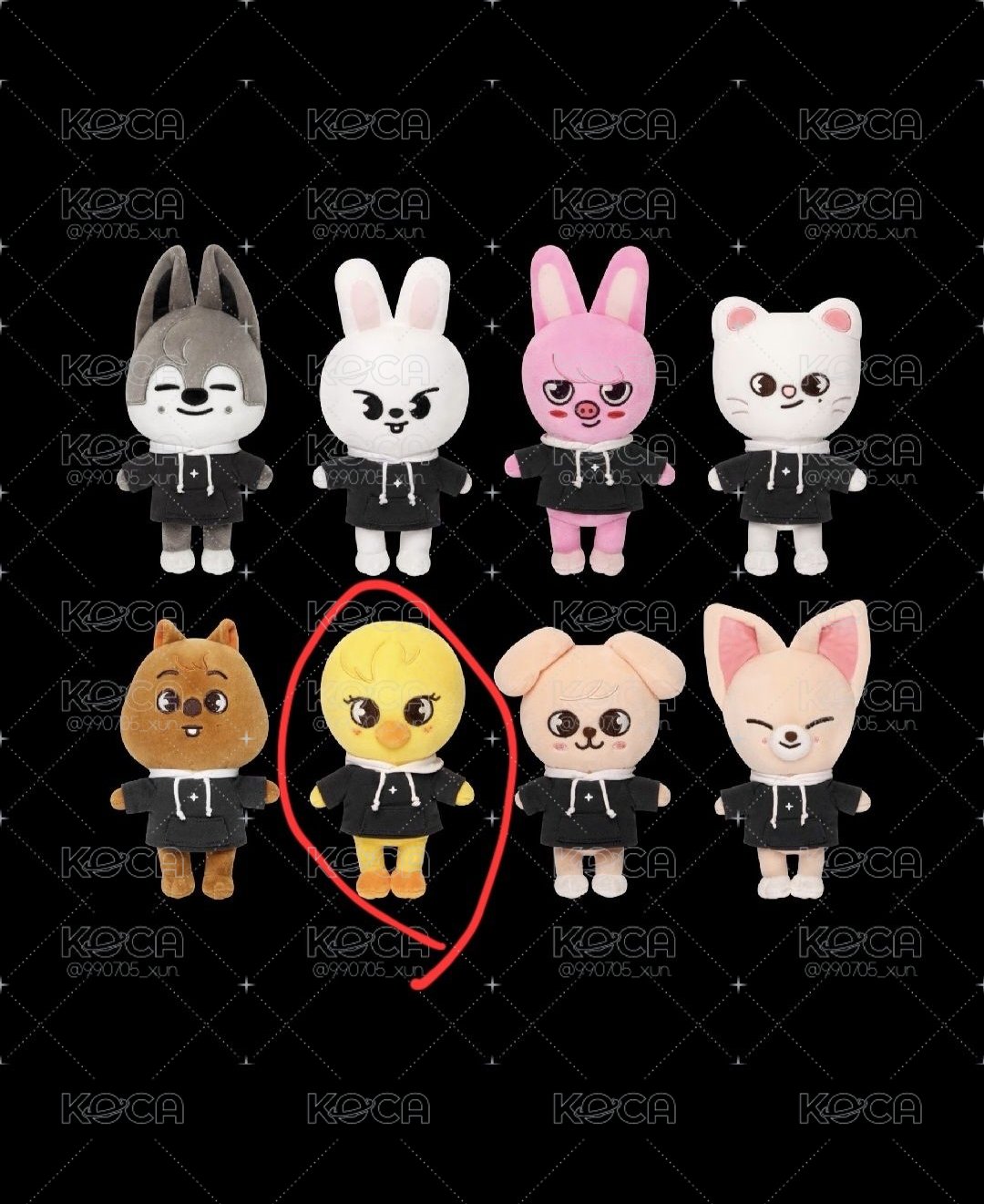 SKZ 全球快閃 20公分娃/三麗鷗戒指/三麗鷗卡套 菲 (不含卡