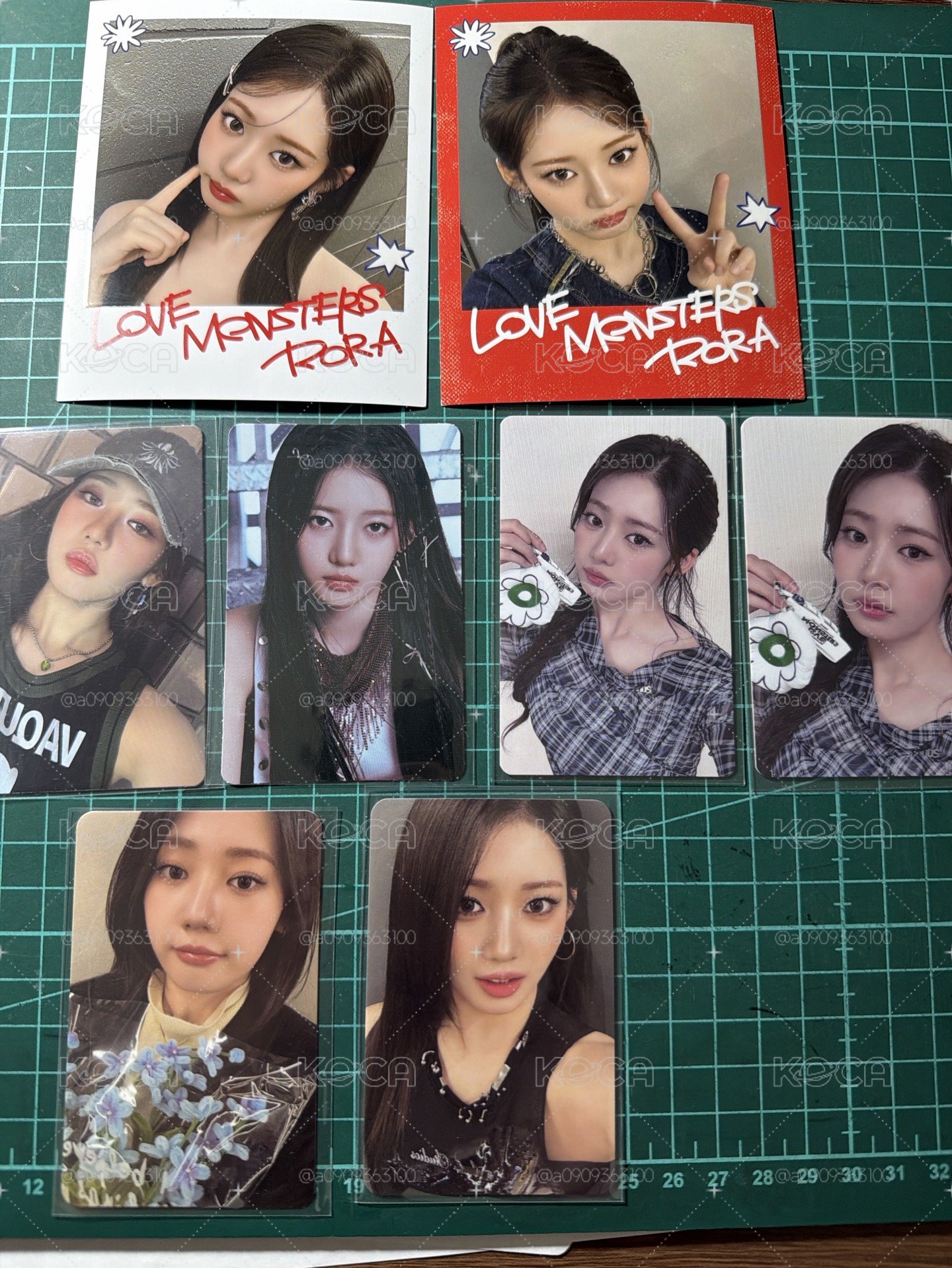 Hello monsters Rora 塔店 盤6張出便宜出加快閃店拍立得AB 塔店卡包