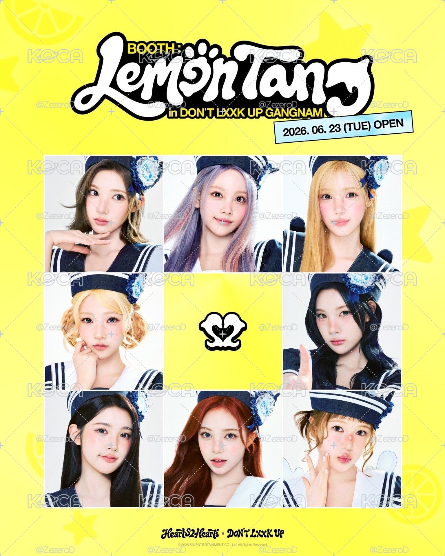 Hearts2Hearts H2H LEMON TANG 快閃店 人生四格卡 代印 