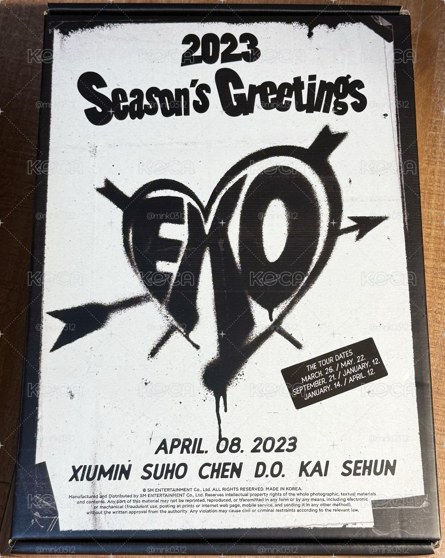 EXO 2023年曆