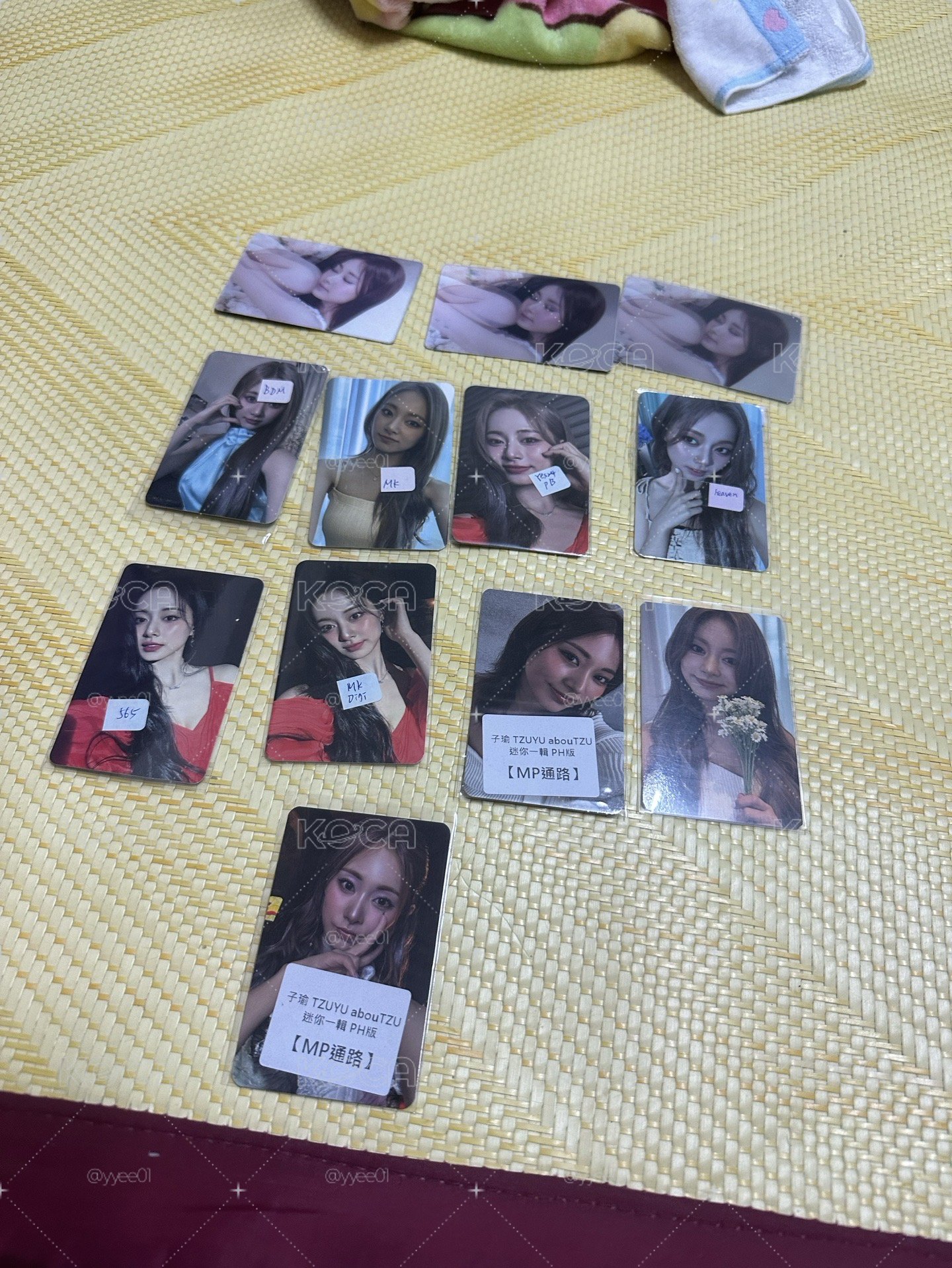 TWICE 周子瑜solo小卡盤（含棒球卡瑜）