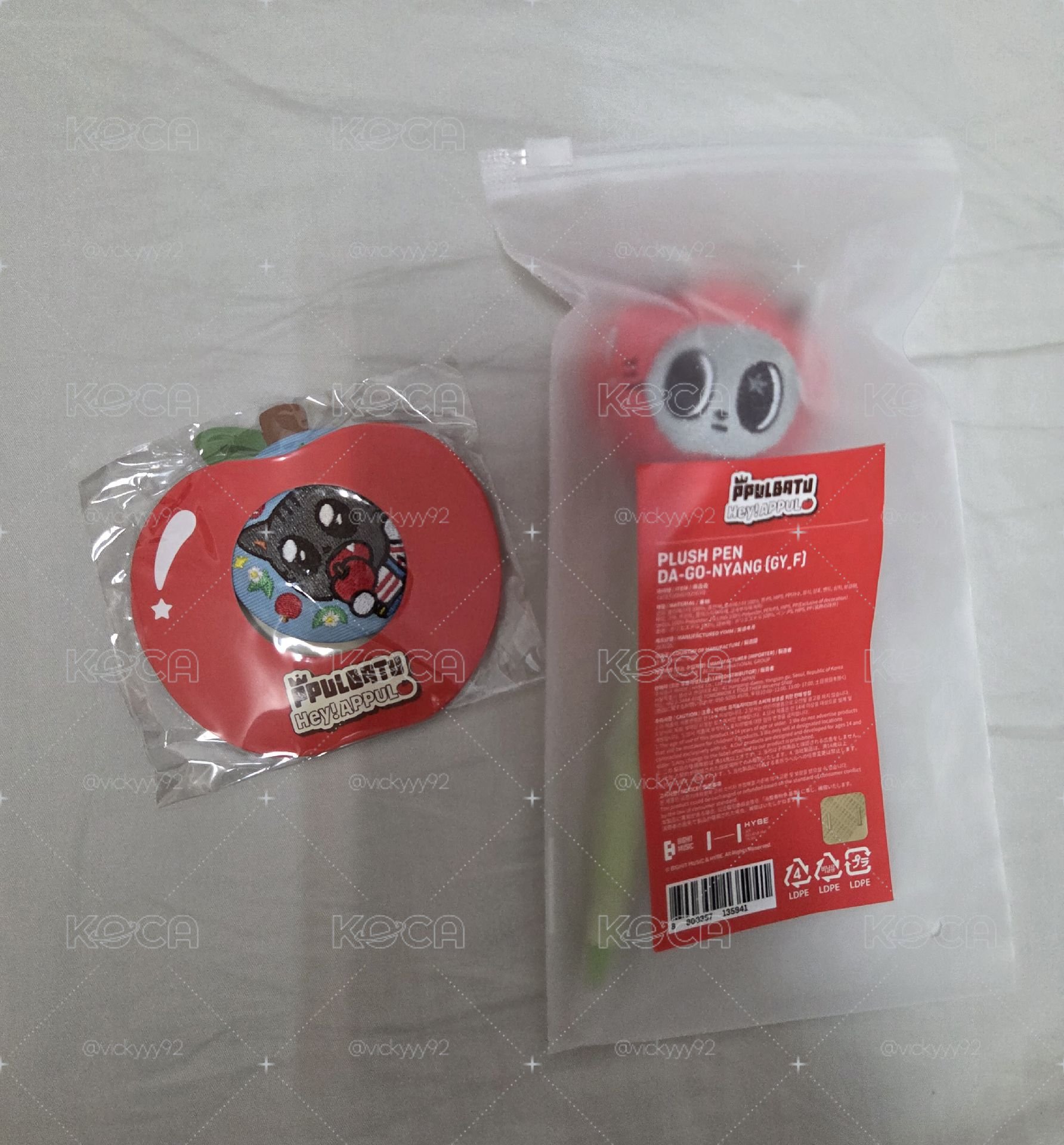 蘋果松喵筆+徽章