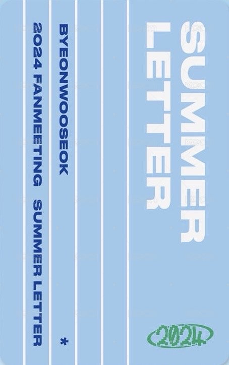 Summer Letter 手燈卡 周邊卡  背面
