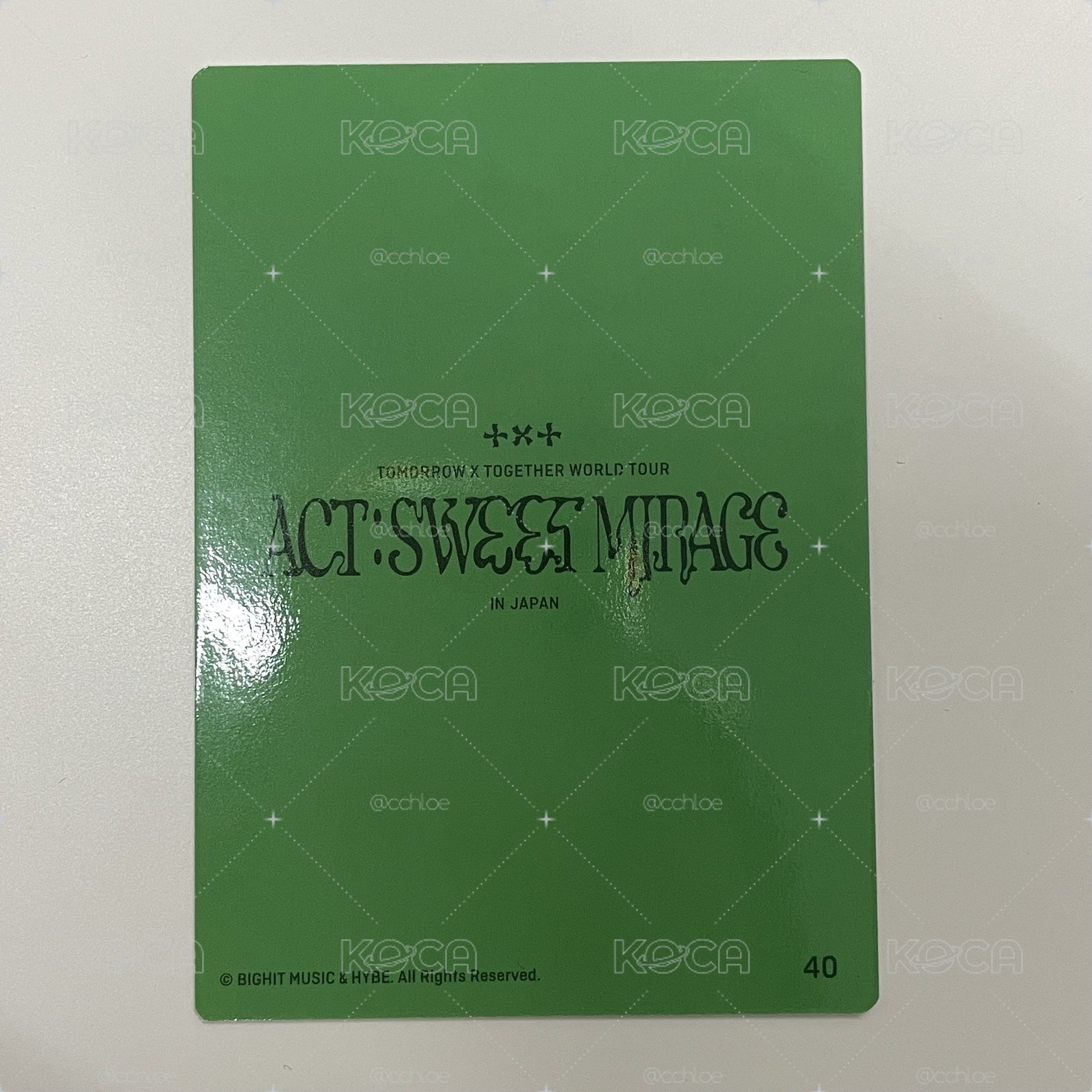 txt act:sweet mirage日巡踢恤卡 圭
