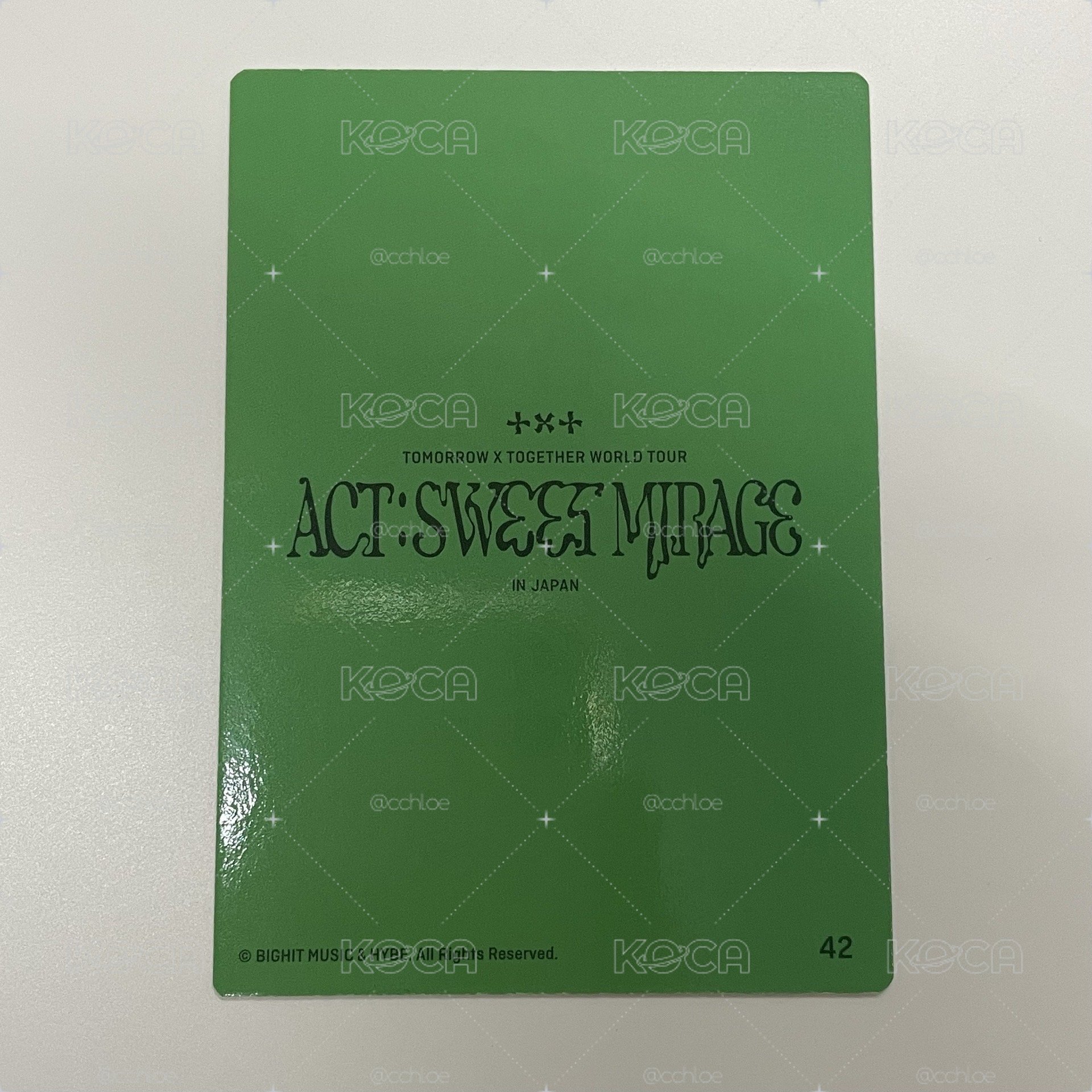 txt act:sweet mirage日巡踢恤卡 寧