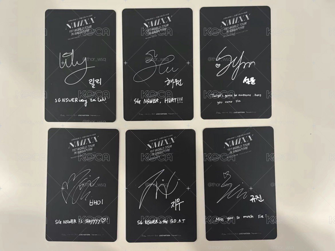 NMIXX世巡 新加坡 VIP入場卡 / 厚PVC