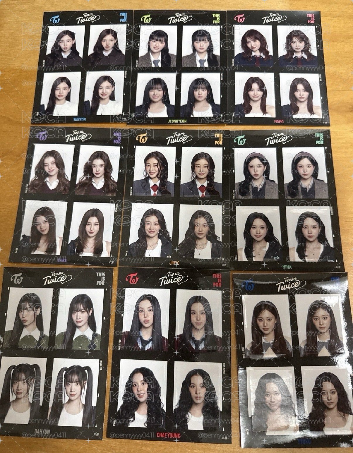 六巡 新國立 貼紙 證件照貼紙一套