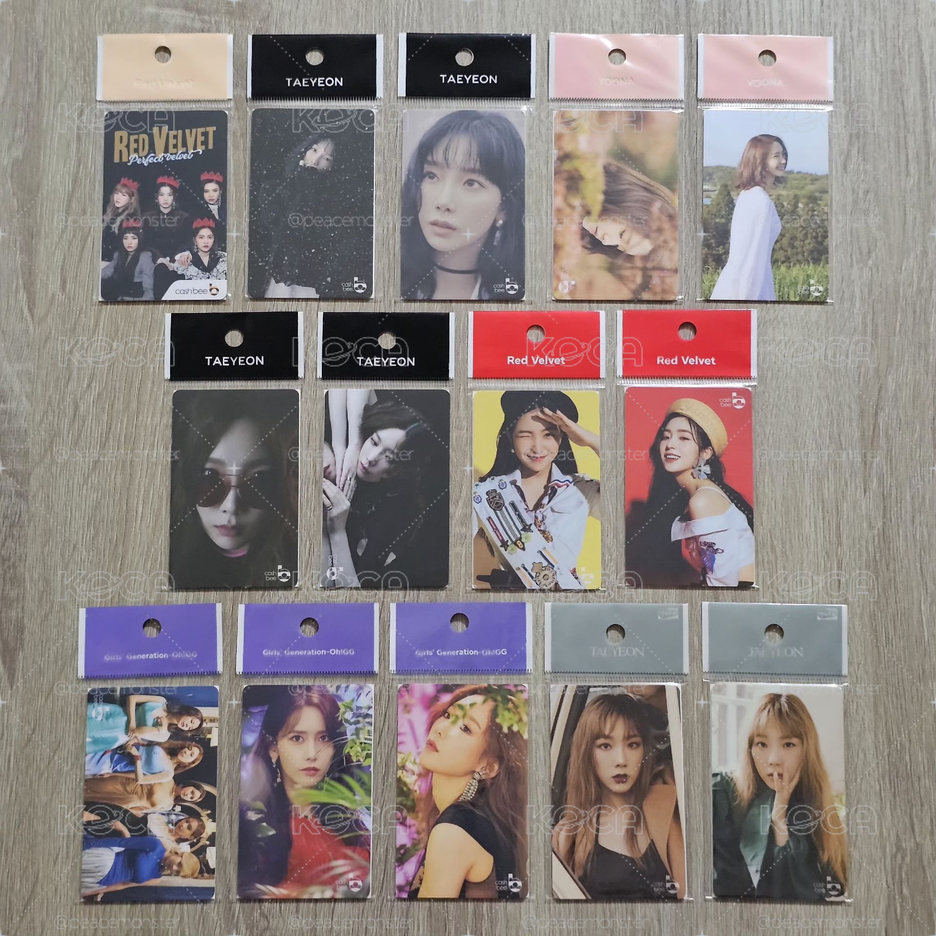 少女時代 太妍 潤娥 Red Velvet Yeri 韓國交通卡