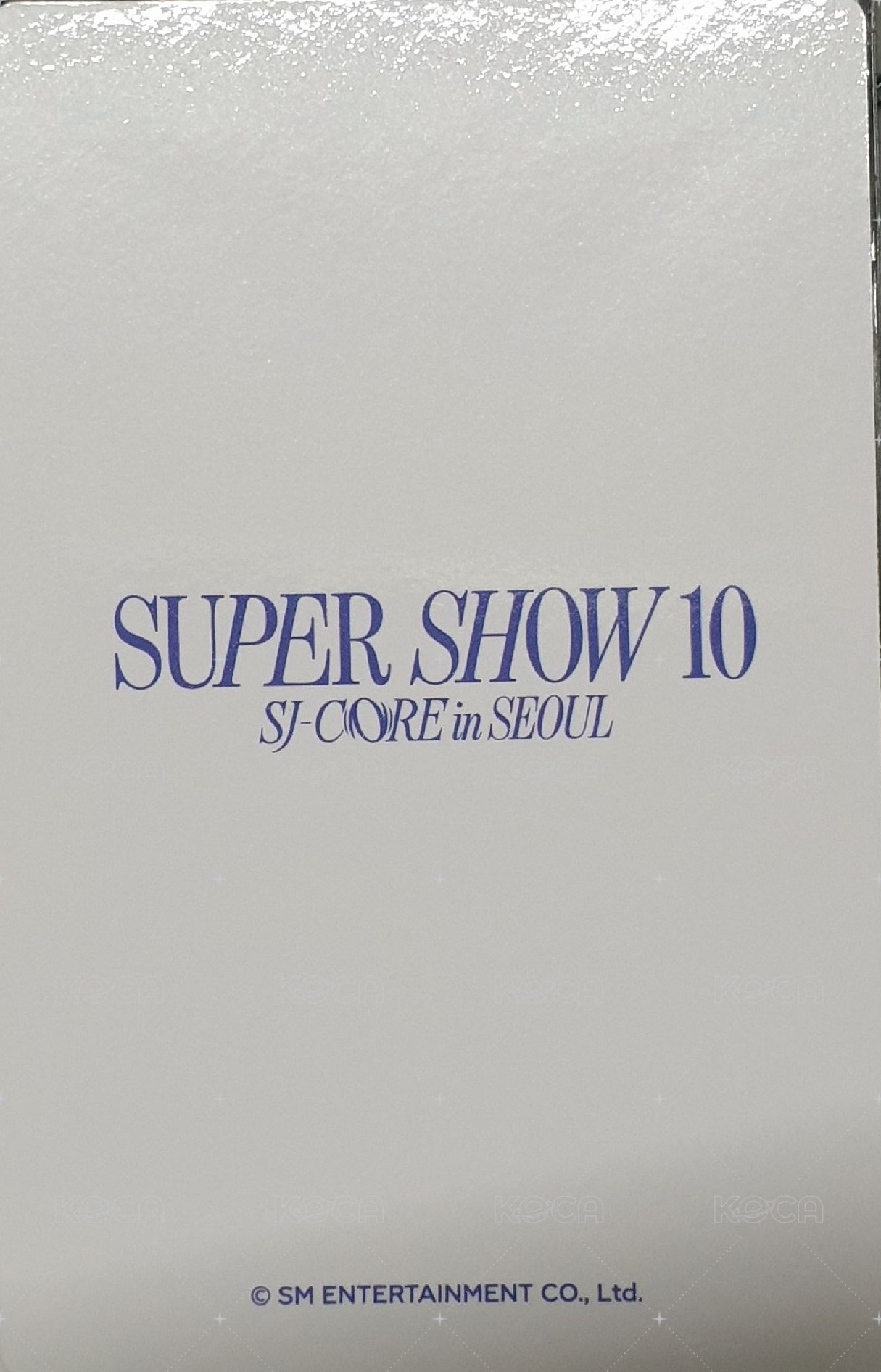 SS10安可場 周邊卡 球衣卡 背面