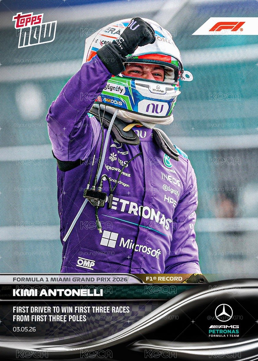 ⚡️（尚未到貨）Topps NOW F1 Formula 1 Kimi Antonelli 25 普卡