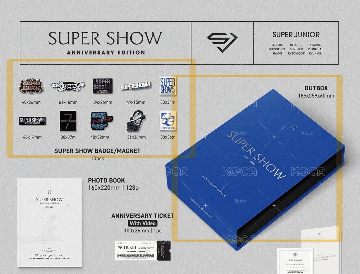 Super Show徽章磁鐵含盒子