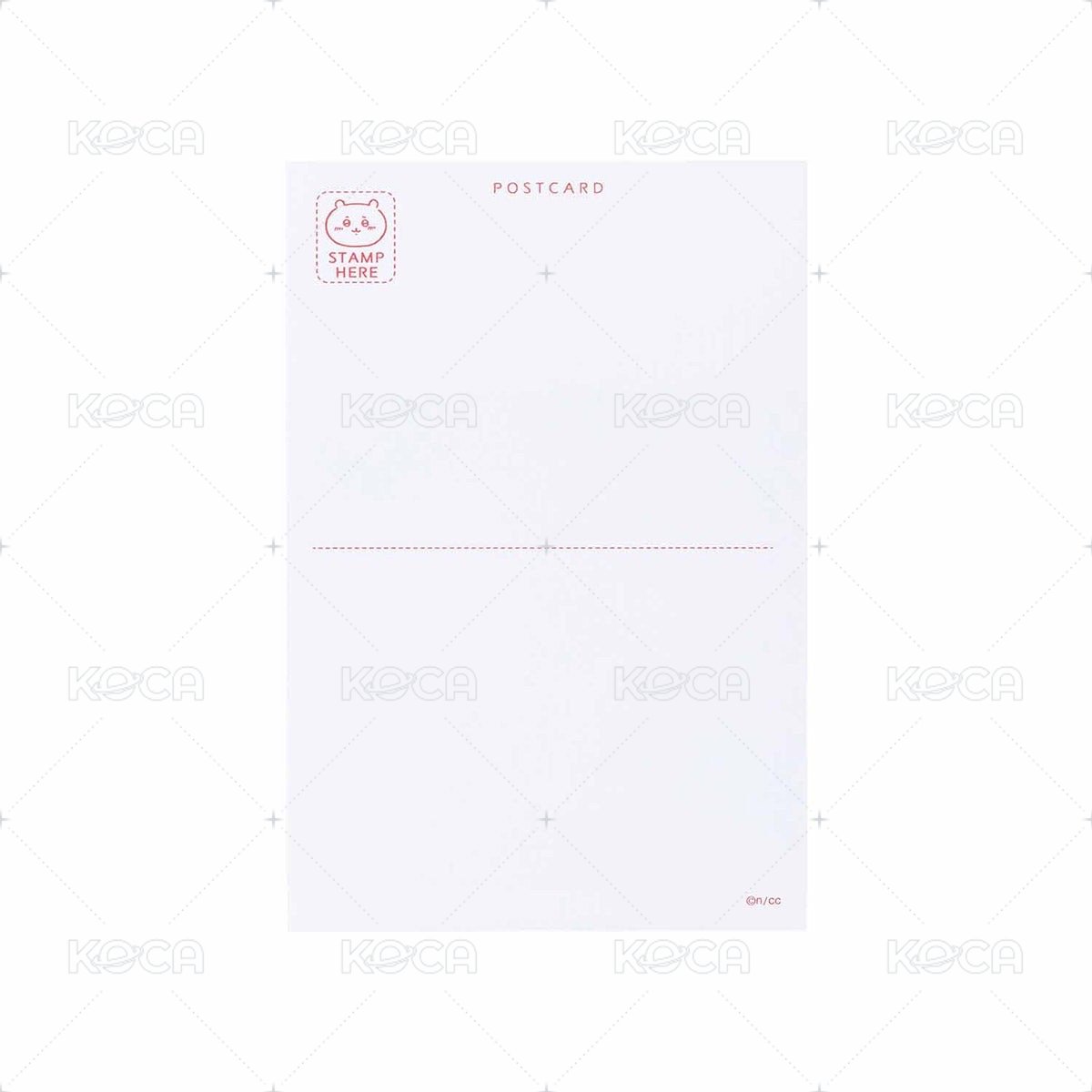 東京紀念品 明信片  背面