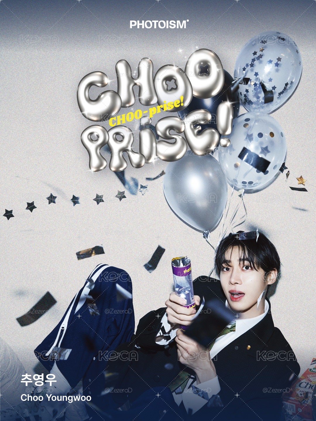 CHOO YOUNG WOO 秋泳愚 26 FM CHOO-prise X photoism 人生四格卡 代印 1組兩張