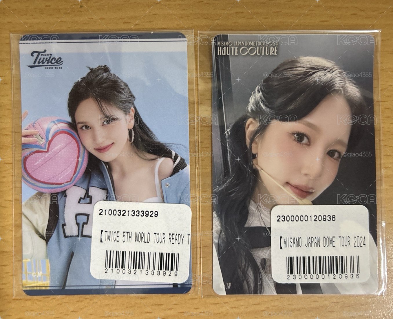 Mina F賞 卡貼