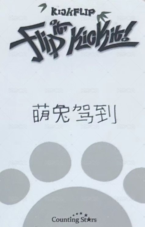 迷一 數星星 3.0 簽售卡 熊貓 背面