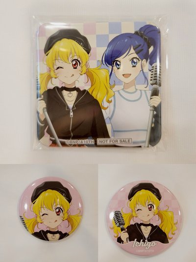 アイカツ 偶像學園 搖滾系列 星宮莓 霧矢葵 徽章