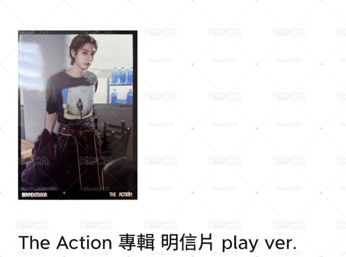 The action 專輯明信片🦦🐠