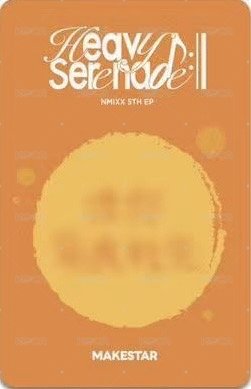 Heavy Serenade ms 6.0 咖喱魚蛋 簽售卡  背面