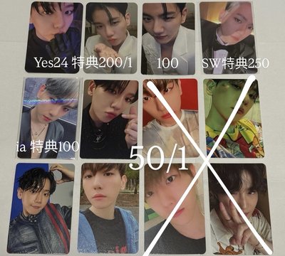 出EXO伯賢、俊勉 小卡