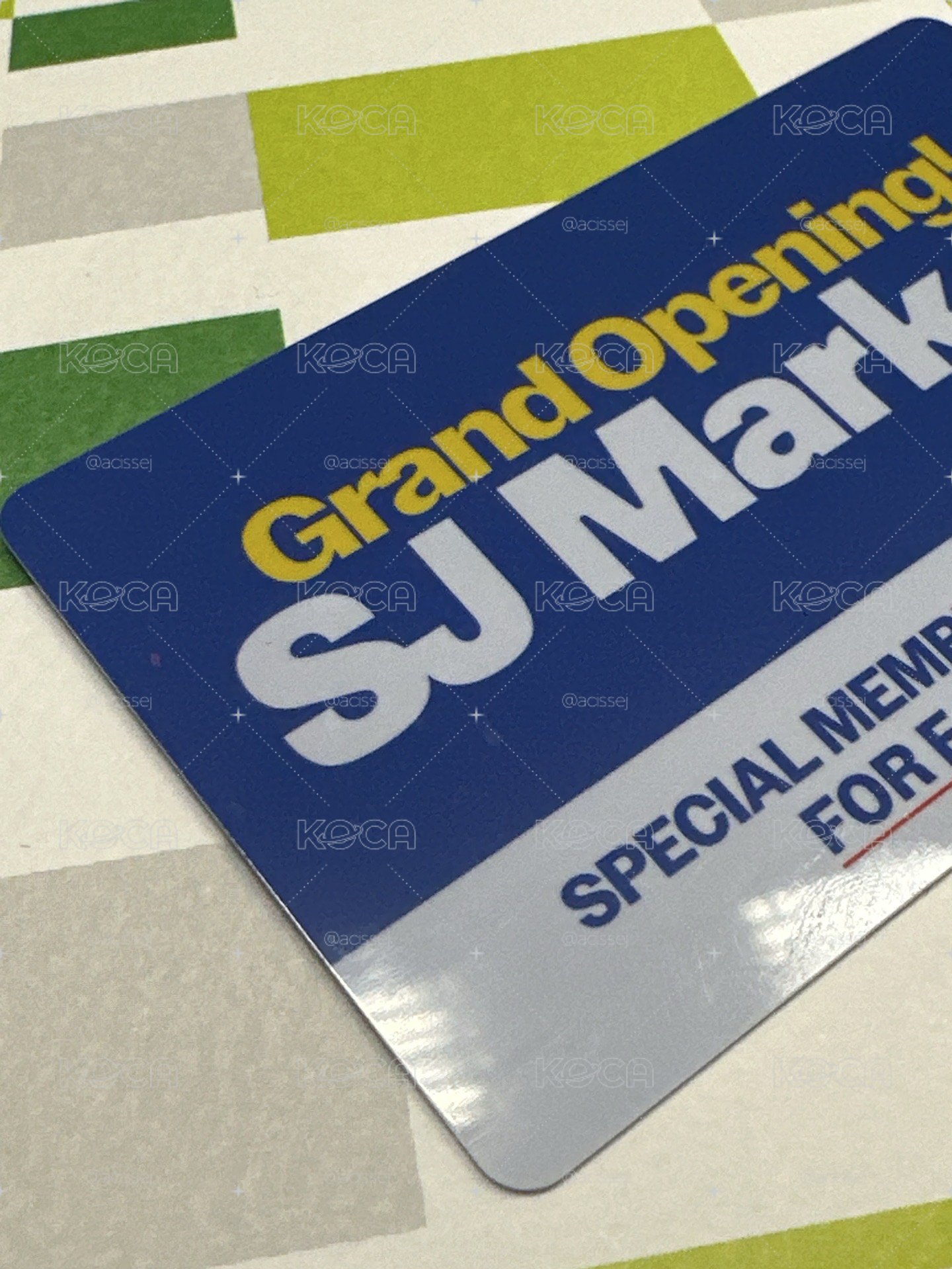 SJ Market 台北 東海入場卡