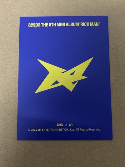 Rich Man QQ音樂 星光卡 碎卡撕拉片 柚
