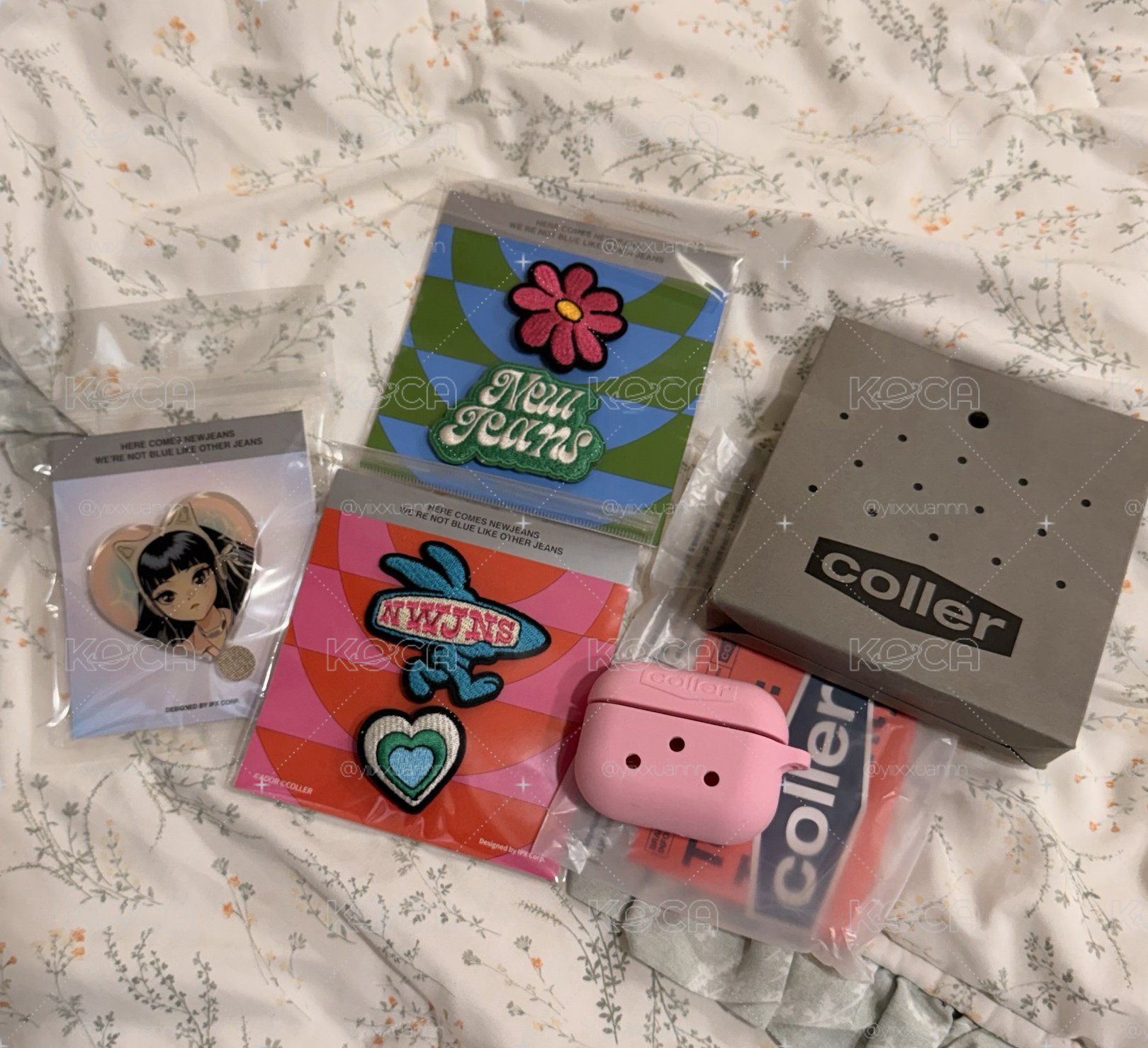 Get Up快閃 AirPods Pro耳機殼+扣子+Haerin 手機支架