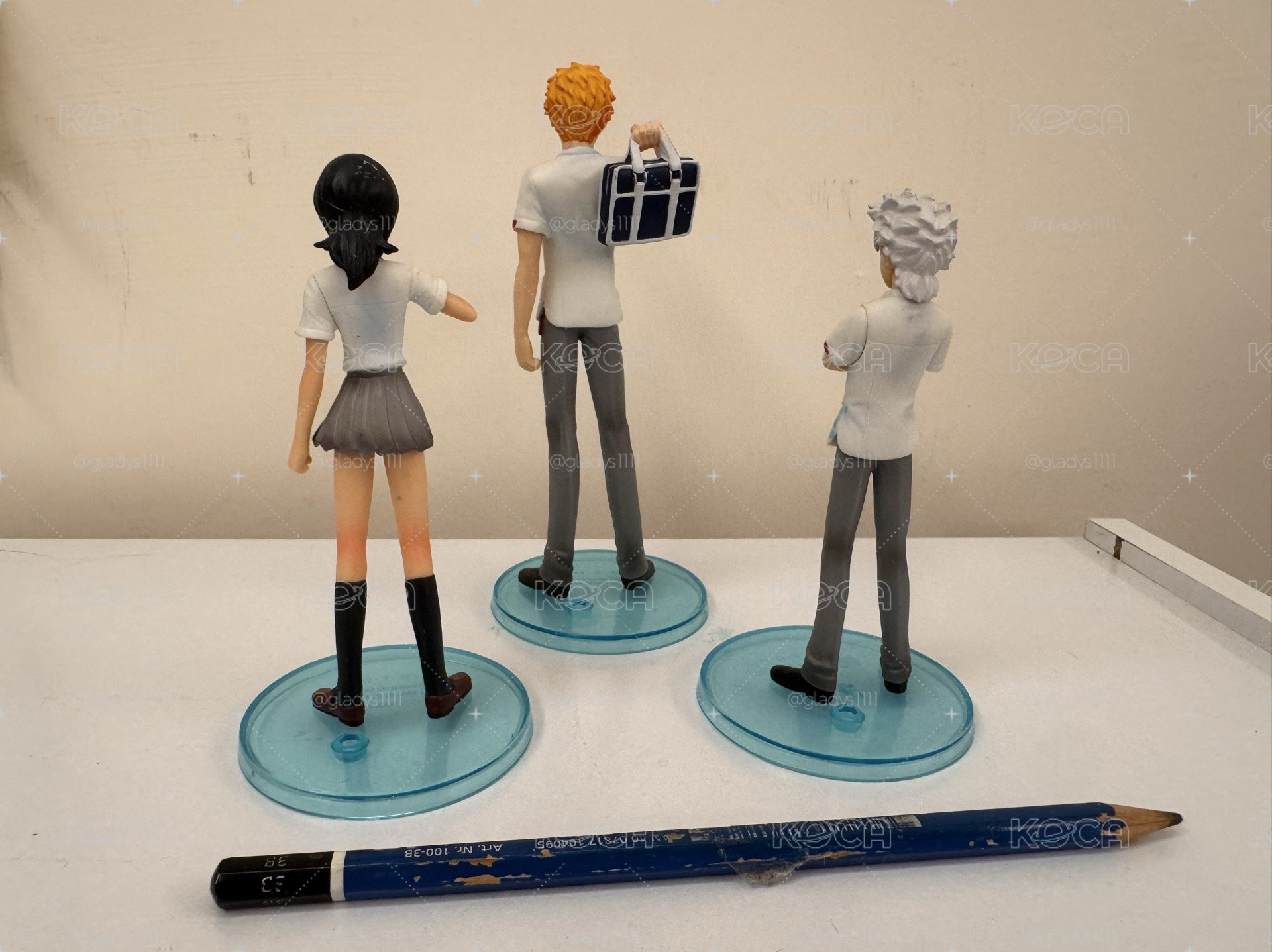 BLEACH 死神 公仔 黑崎一護 朽木露琪亞 日番谷冬獅郎 三個一起