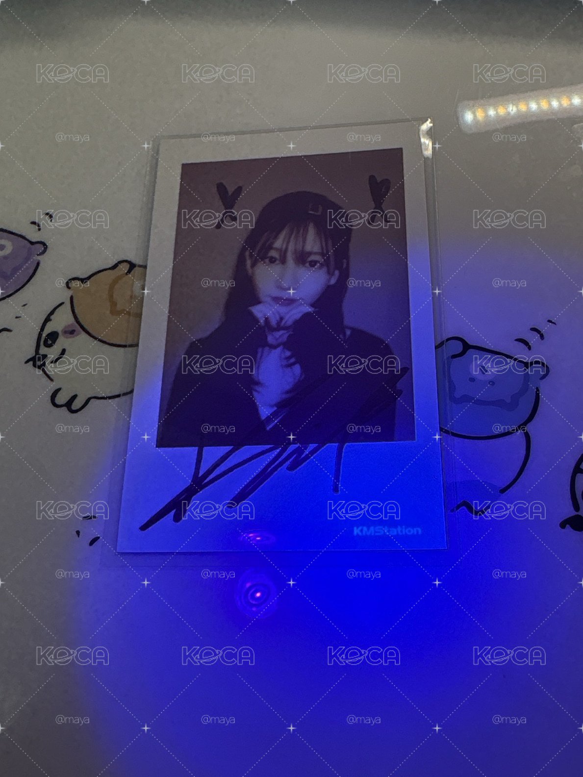 aespa 劉知珉 Karina RICH MAN KMS Ver.2簽售拍立得小卡 柚 拍立得柚 KMS卡 簽售卡