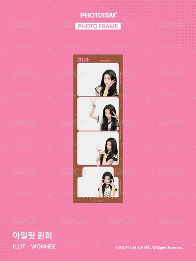 ILLIT WONHEE X snapism X photoism 人生四格卡 代印 1組兩張
