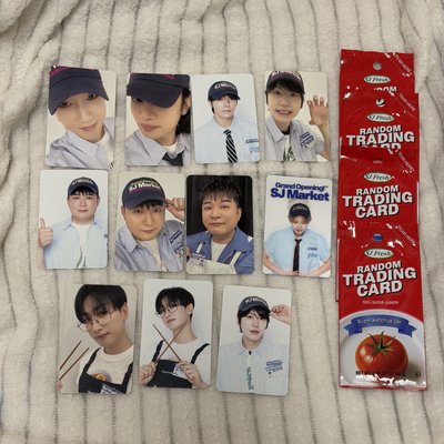 SUPER JUNIOR SJ market 隨機卡 黃芥末 紅蕃茄 利特 希澈 藝聲 神童 銀赫 東海 始源 厲旭