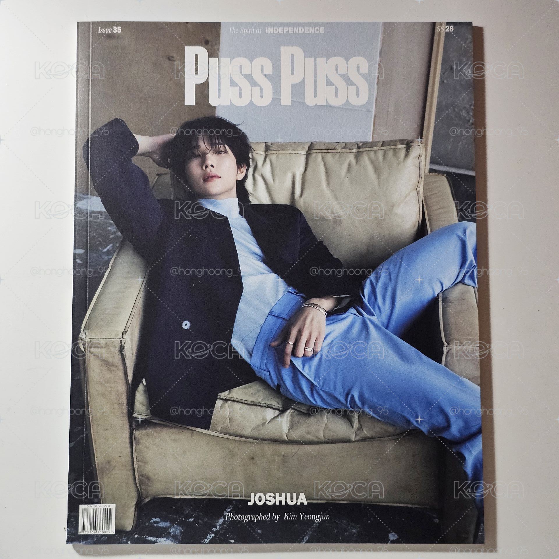 💎二手近全新｜SEVENTEEN JOSHUA Puss Puss雜誌 A版封面 洪知秀
