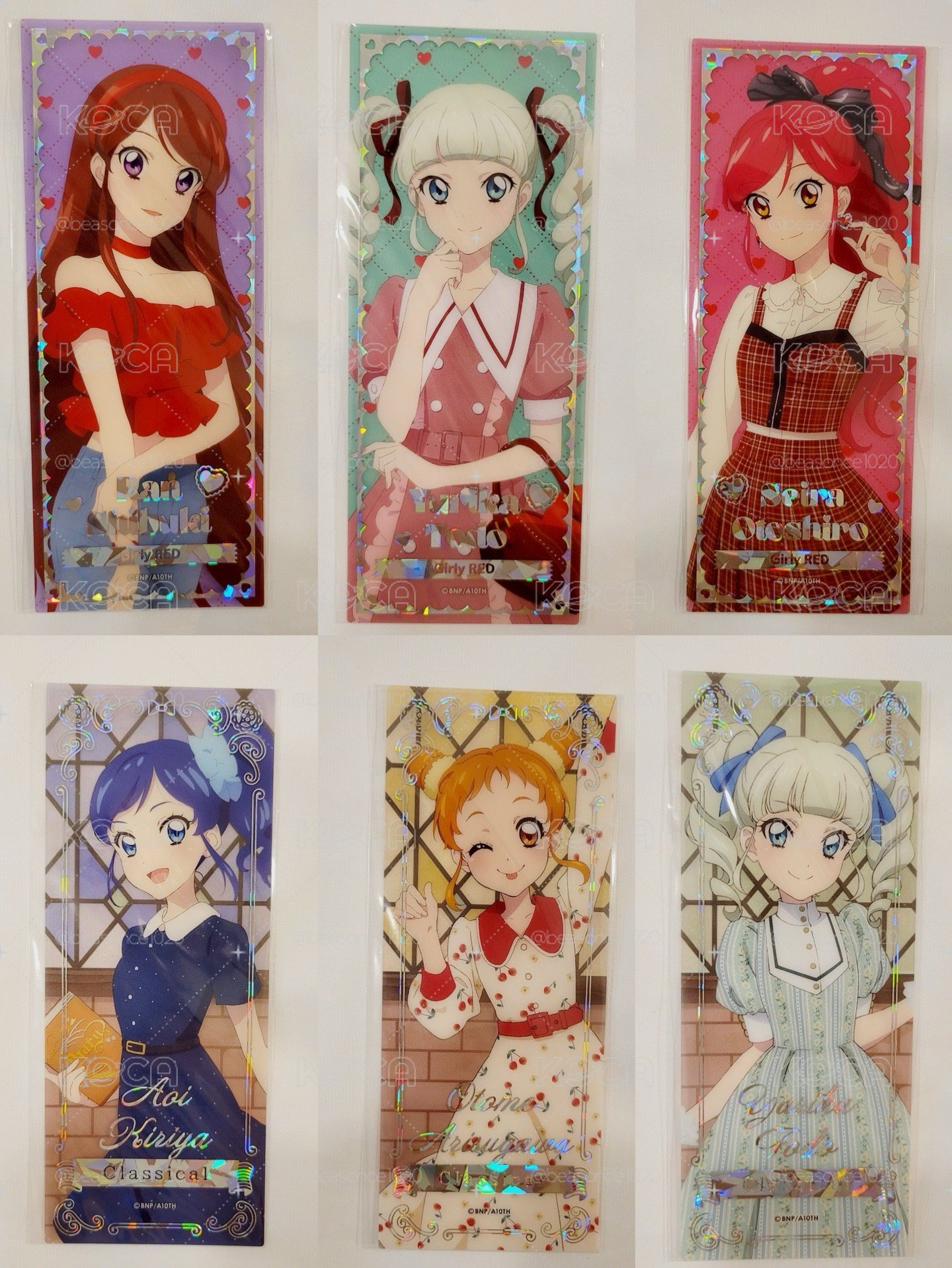 アイカツ 偶像學園 女兒紅系列 復古系列 書籤 盲包