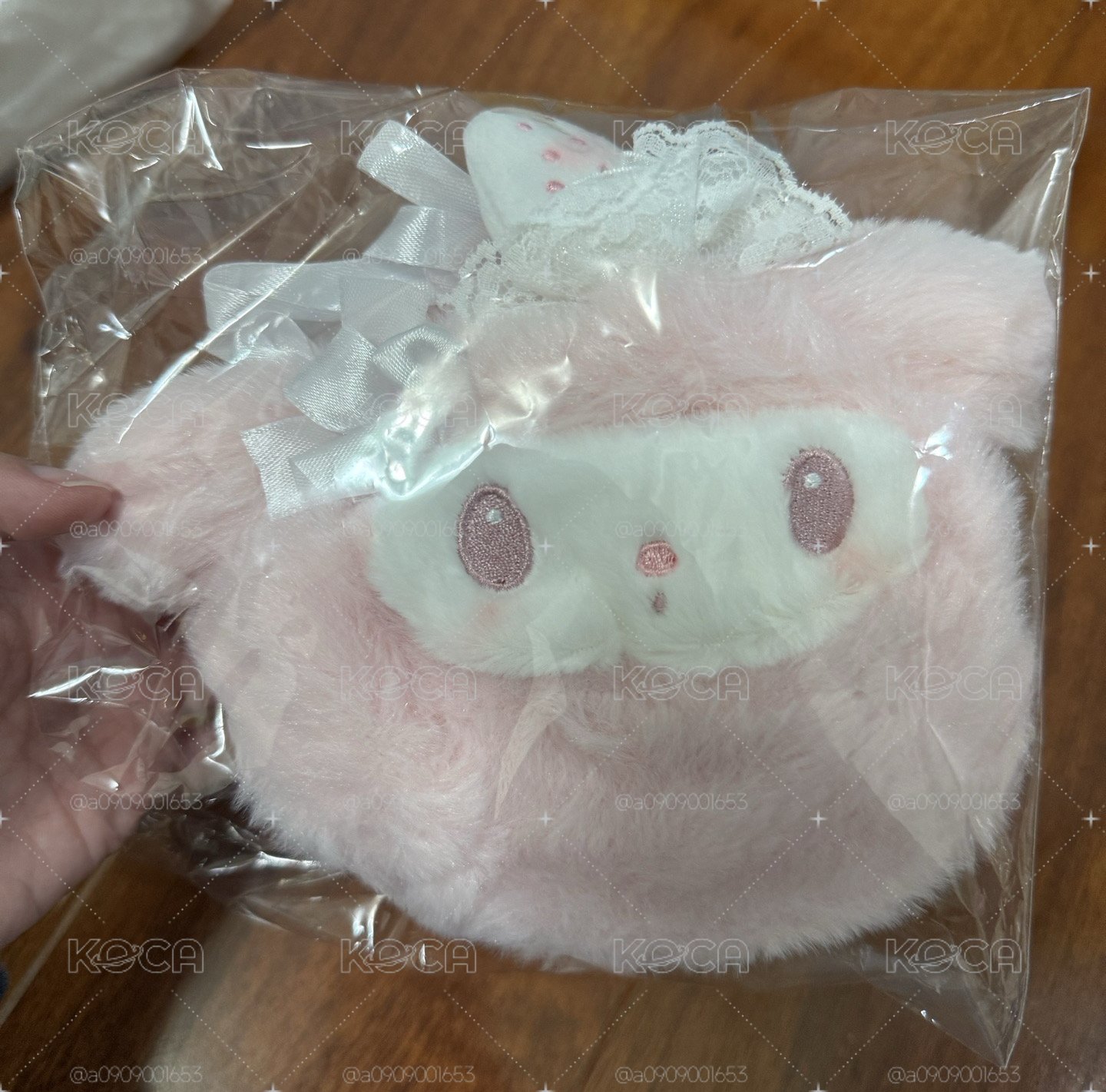三麗鷗 白草莓 美樂蒂 束口袋