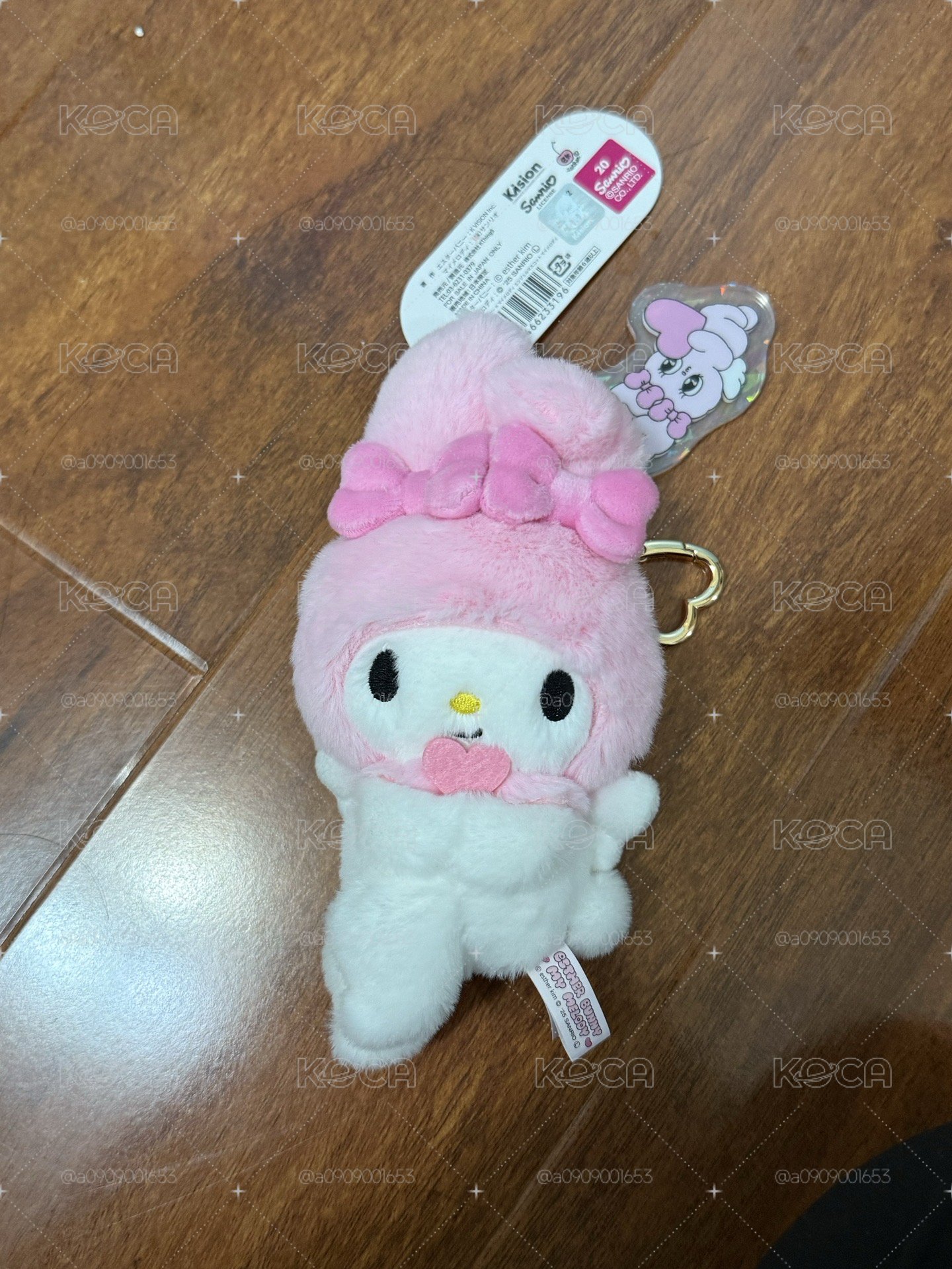 Esther Bunny 美樂蒂 聯名 快閃 愛心扣 吊飾 吊飾娃娃