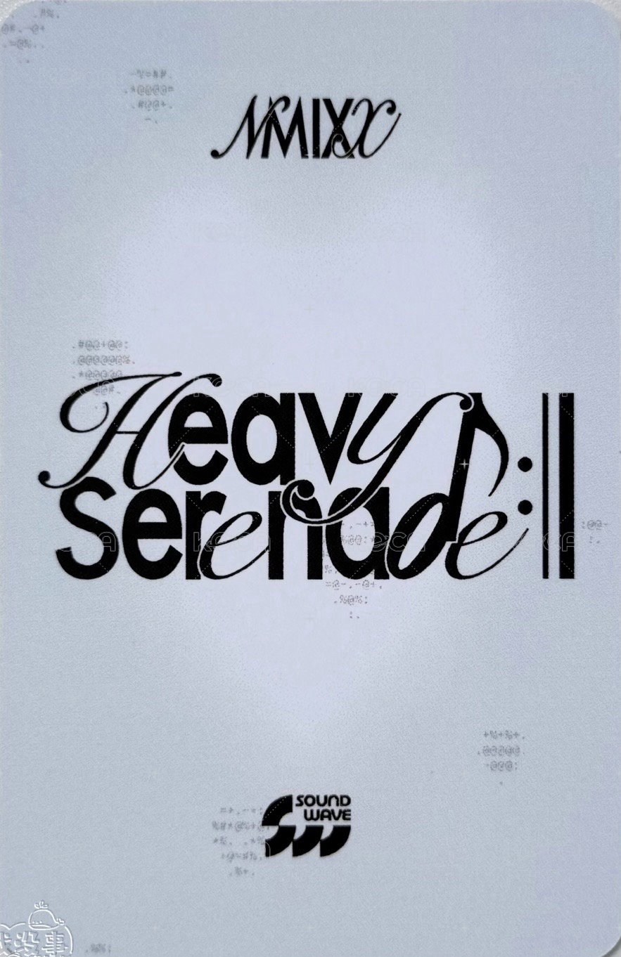 Heavy Serenade sw 線上 1.0 簽售卡 能做好吧 ver. 背面