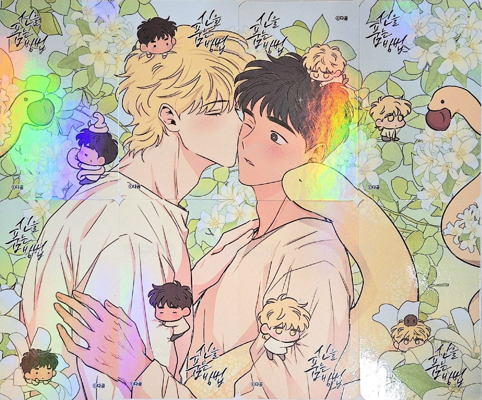 WEBTOON SHOP周邊 Ver.2 隨機卡 一套（小卡+透卡） 背面